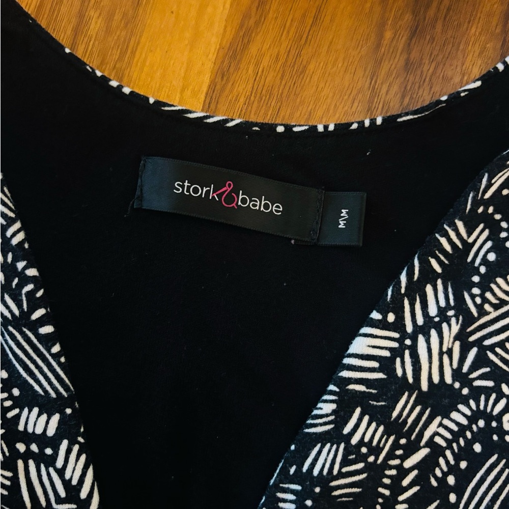 Stork & Babe-Maternity Dress – Size M – Stretchy Wrap Style – Like New - Picture 10 of 11